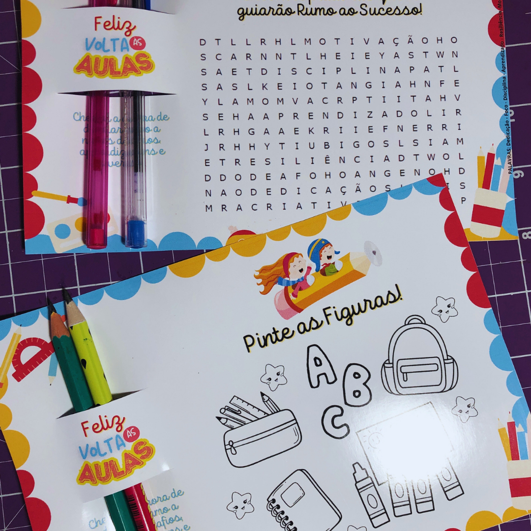 LEMBRANCINHAS VOLTA ÀS AULAS