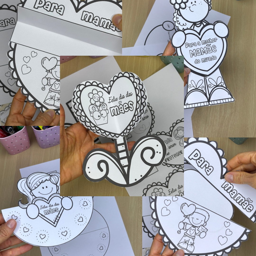 KIT 5 LEMBRANCINHAS/ATIVIDADES  DIA DAS MÃES