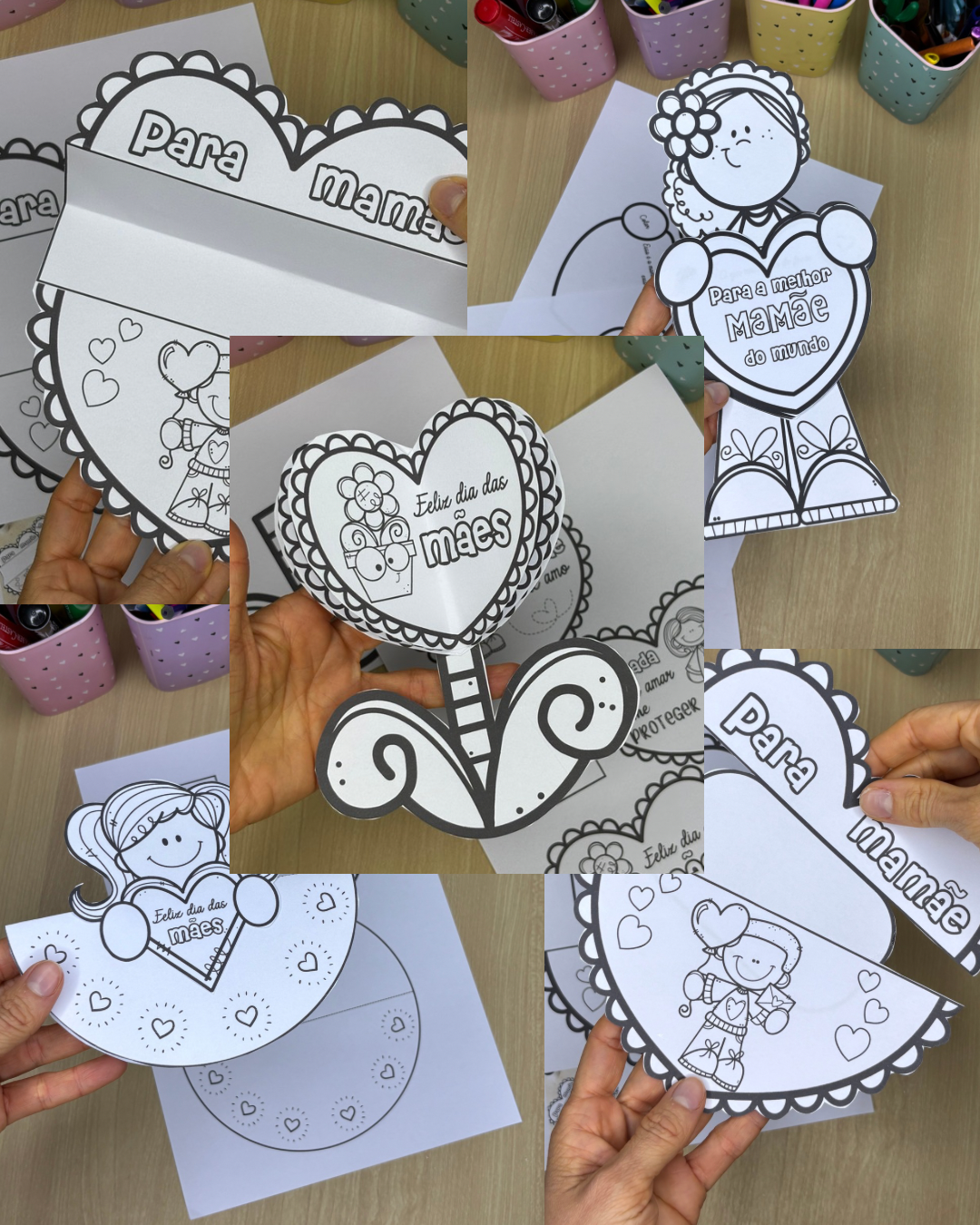 KIT 5 LEMBRANCINHAS/ATIVIDADES  DIA DAS MÃES