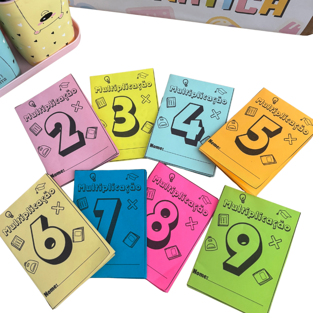 KIT LIVRINHOS TABUADA DA MULTIPLICAÇÃO