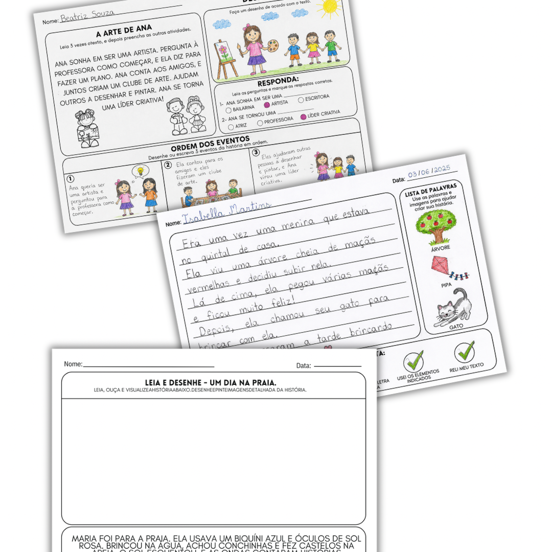 Kit Leitura e Produção de Texto | 1º ao 3º Ano