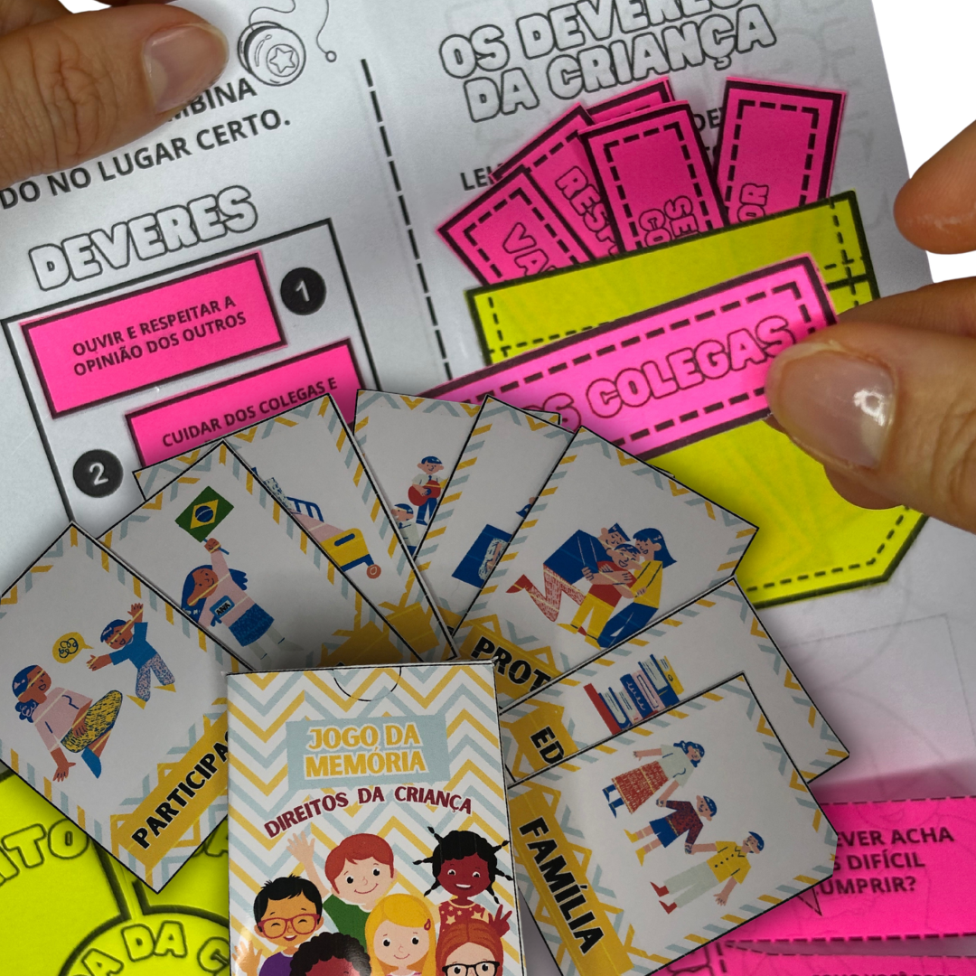 AULA DIREITOS E DEVERES DA CRIANÇA / PLANO+ LAPBOOK + JOGO